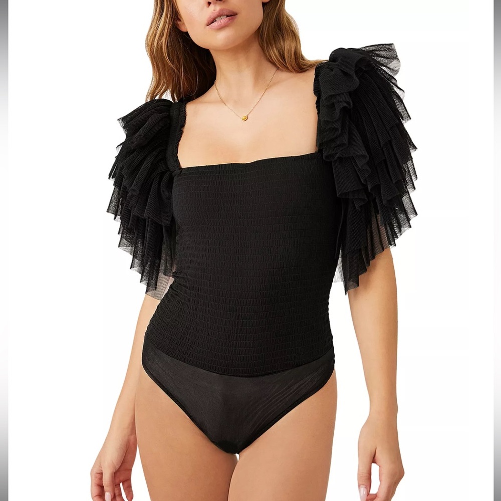 Free People Kill the Lights Bodysuit Women’s XS Whimsigoth - Picture 1 of 8